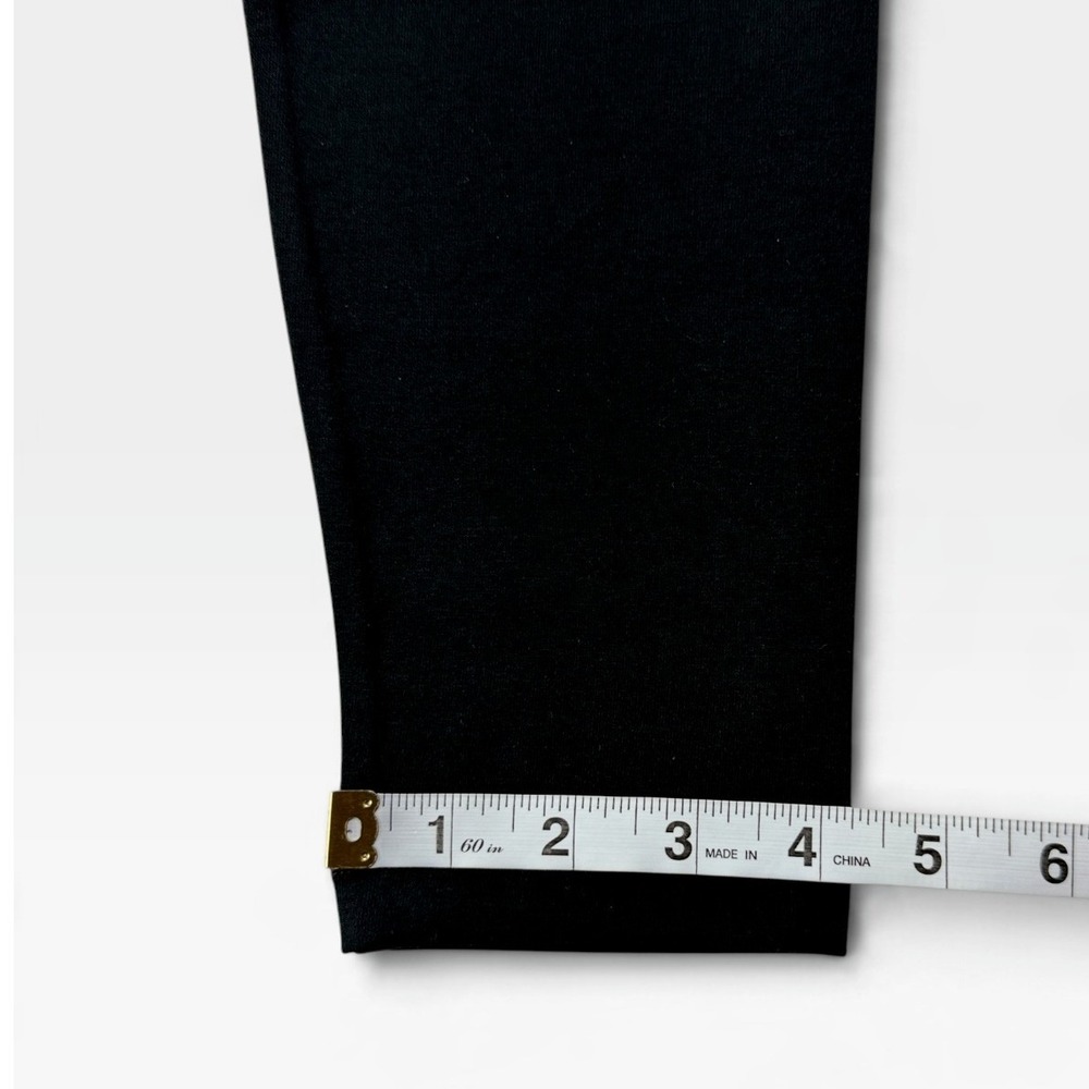 J. Jill Pima Ankle Leggings Womens Medium Black Cotton Lycra Stretch NWT - Picture 5 of 9